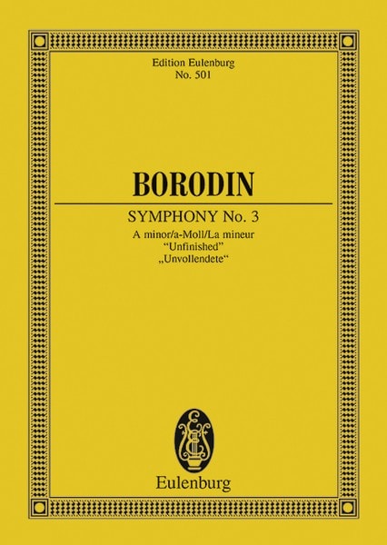 Borodin: Symphony No. 3 A minor (Study Score) published by Eulenburg